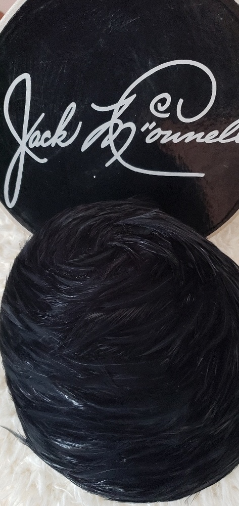 Vintage Jack McConnell Black Feathered Hat